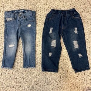 Toddler Distressed Jeans, 2t